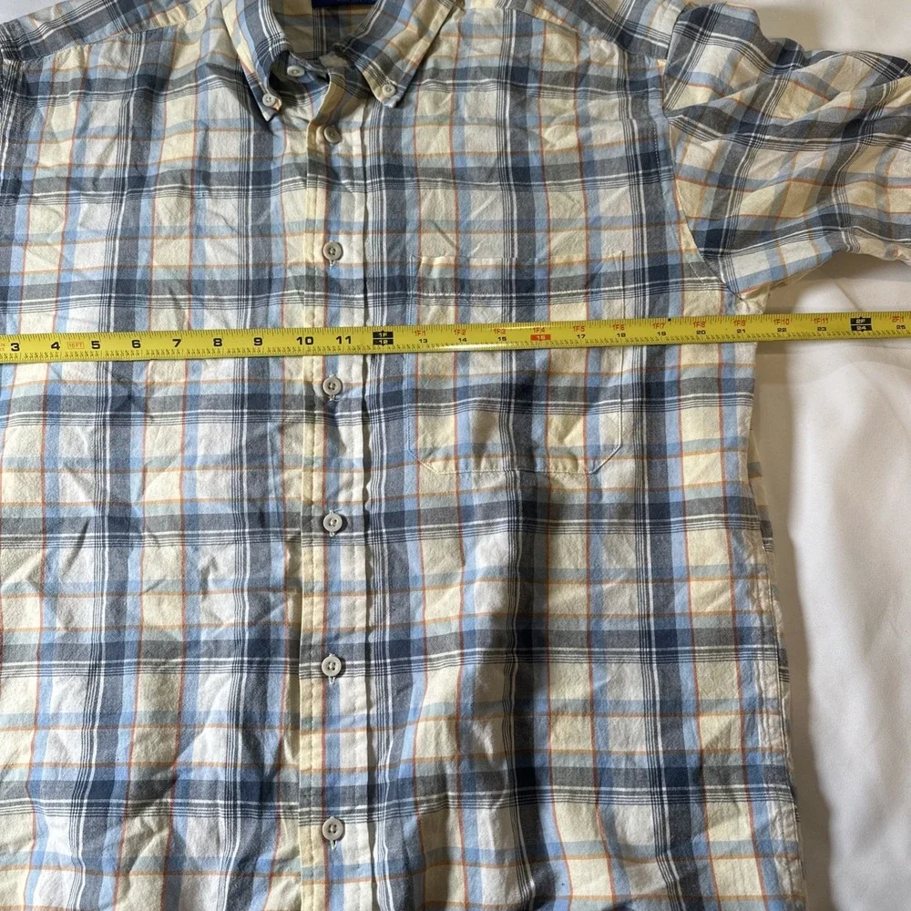 Pendleton Seaside Short Sleeve Shirt Mens Large Plaid Multicolor M Button‎ Down